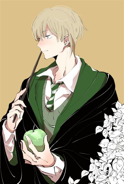 draco malfoy fan art|draco malfoy anime fanart.